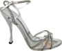 Dolce & Gabbana Zilveren Kristallen Enkelband Sandalen Gray Dames - Thumbnail 1
