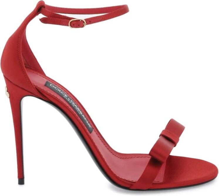 Dolce & Gabbana Keira sandalen met hak Red Dames