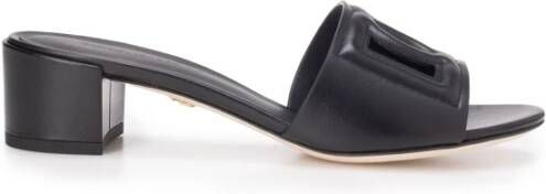 Dolce & Gabbana Hoge hak sandalen met CD DG Millennials-logo Black Dames