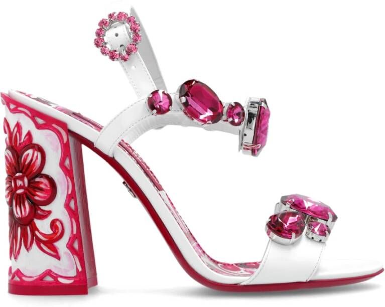 Dolce & Gabbana Hoge hak sandalen White Dames