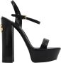 Dolce&Gabbana Pumps & high heels Polished Calfskin Platform Sandals in zwart - Thumbnail 1