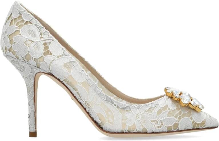 Dolce & Gabbana Witte Hak Schoenen Elegante Stijl White Dames