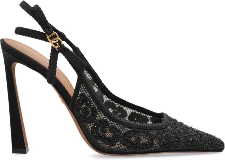 Dolce & Gabbana Hoge hakken met glinsterende kristallen