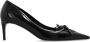 Dolce & Gabbana Zwarte leren pumps met gouden logo Black Dames - Thumbnail 1