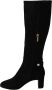 Dolce & Gabbana Zwarte Suède Kniehoge Platte Laarzen Black Dames - Thumbnail 2