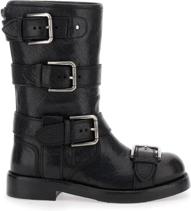 Dolce & Gabbana Horse Leather Ankle Boots