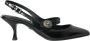 Dolce & Gabbana Zwarte Leren Versierde Slingback Schoenen Black Dames - Thumbnail 9
