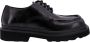 Dolce & Gabbana Italiaanse Leren Veterschoen Black Heren - Thumbnail 1