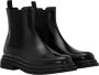 Dolce & Gabbana Kalfsleren Fussbett Merklabel Rubberen Zool Sandalen Black Heren - Thumbnail 1