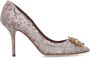 Dolce & Gabbana Taormina Lace Crystals Pumps Beige Dames - Thumbnail 1