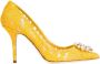 Dolce & Gabbana Kanten hof schoenen Yellow Dames - Thumbnail 1