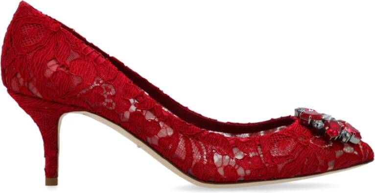 Dolce & Gabbana Kristalversierde hakken pompen Rood Red Dames