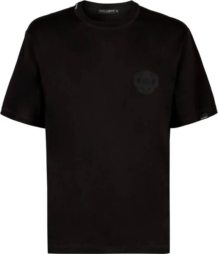 Dolce & Gabbana Katoenen T-shirt met Ribboord