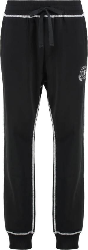 Dolce & Gabbana Katoenen Track-Pants met Geribbelde Boorden