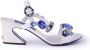 Dolce & Gabbana Keira Patentleren Juweel Sandalen White Dames - Thumbnail 1