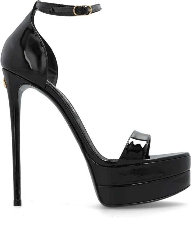 Dolce & Gabbana Keira platform sandalen Black Dames
