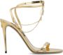 Dolce & Gabbana Gouden Sandalen met 11.0 cm Hak Beige Dames - Thumbnail 1