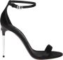 Dolce & Gabbana Zwarte Satijnen Sandalen met Verstelbare Enkelband Black Dames - Thumbnail 5