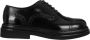 Dolce & Gabbana Geborsteld Leren Oxford Veterschoenen met Brogue Details Black Heren - Thumbnail 1