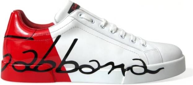 Dolce & Gabbana Klassieke lage leren sneakers Multicolor Heren