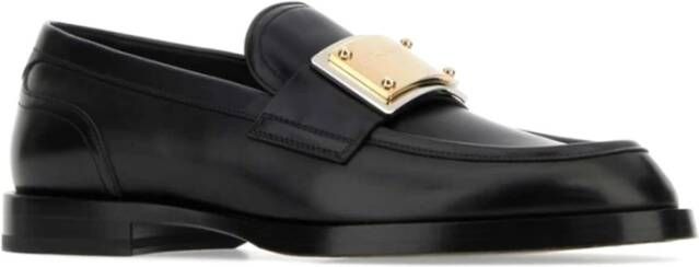 Dolce & Gabbana Klassieke Leren Loafer Schoenen Black Heren