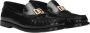 Dolce & Gabbana Zwarte Loafer Schoenen met Zilveren DG Logo Black Heren - Thumbnail 7