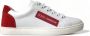 Dolce & Gabbana Witte Rode Leren Lage Sneakers Multicolor Dames - Thumbnail 2