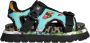 Dolce & Gabbana Kleurrijke Patchwork Slide Sandalen Multicolor Heren - Thumbnail 1