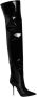 Dolce & Gabbana Kniehoge Laarzen met Logodetails - Thumbnail 1