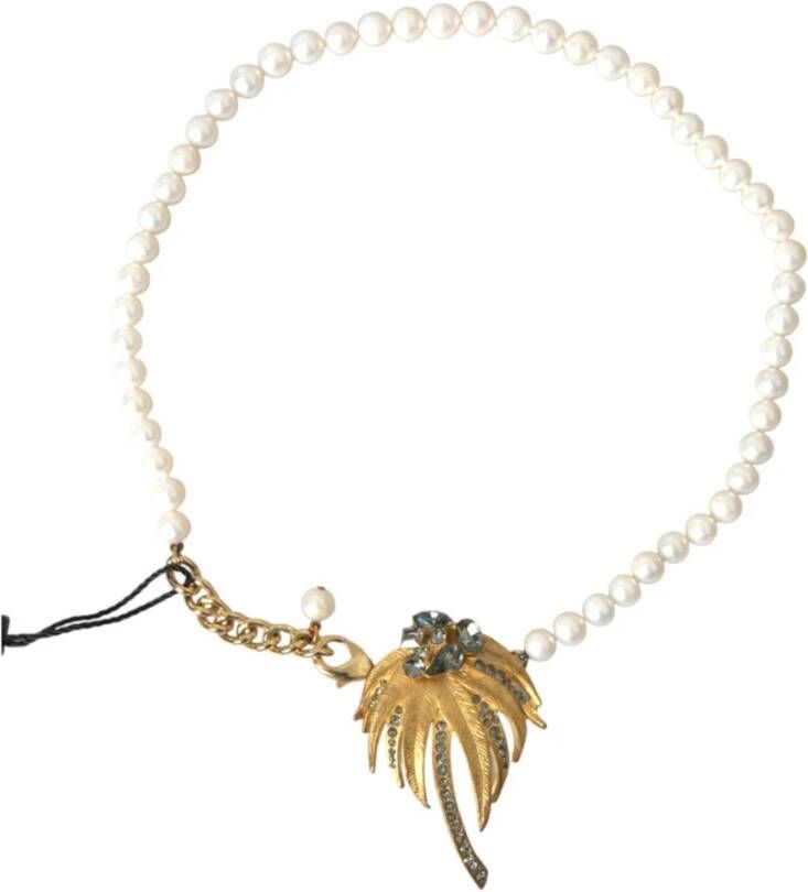Dolce & Gabbana Kristal Parel Boom Hanger Ketting