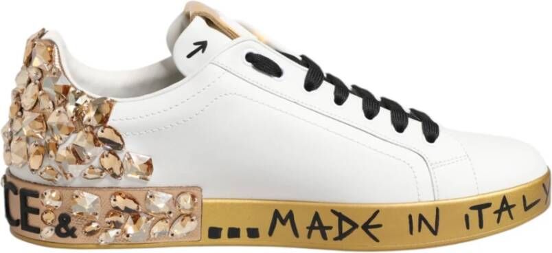 Dolce & Gabbana Kristal Portofino Lage Sneakers