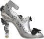 Dolce & Gabbana Kristallen Assepoester Hakken met Leren Zool Gray Dames - Thumbnail 1