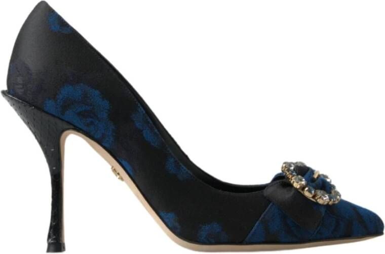 Dolce & Gabbana Blauwe kristalversierde hakken pumps schoenen Blue Dames