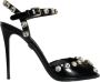 Dolce & Gabbana Kristalversierde enkelband sandalen - Thumbnail 1