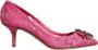 Dolce & Gabbana Kristalversierde hakken pompen roze Pink Dames - Thumbnail 5