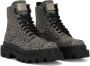 Dolce & Gabbana Coated Jacquard Ankle Boots Bruin Heren - Thumbnail 11