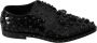 Dolce & Gabbana Zwarte Leren Kristallen Jurk Brogue Schoenen Black - Thumbnail 9