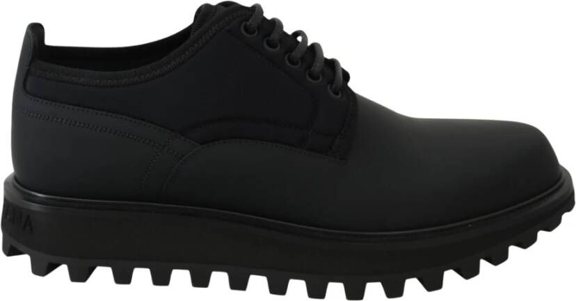 Dolce & Gabbana Chunky Derby Vulcano Schoenen Black Heren