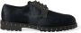 Dolce & Gabbana Luxe Zwarte Kalf Bont Derby Schoenen Black Heren - Thumbnail 1