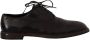 Dolce & Gabbana Zwarte Leren Veterschoenen Black Heren - Thumbnail 10