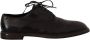 Dolce & Gabbana Zwarte Leren Veterschoenen Black Heren - Thumbnail 2