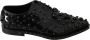 Dolce & Gabbana Zwarte Leren Kristallen Jurk Brogue Schoenen Black - Thumbnail 2