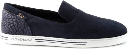 Dolce & Gabbana Lage Saint Tropez Sneakers voor Heren Blue Heren