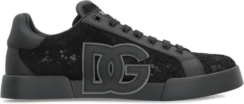 Dolce & Gabbana Lage sneakers met leren inzetstukken