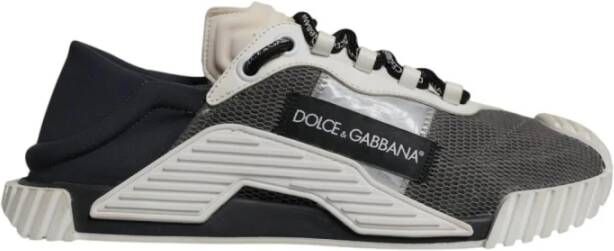 Dolce & Gabbana NS1 Grijze en Off White Sneakers Gray Heren