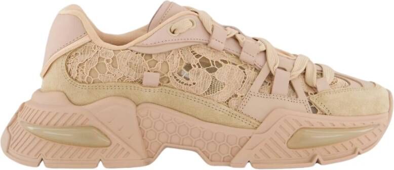 Dolce&Gabbana Low-Top Sneakers Dames Dolce & Gabbana Low-Top Sneake in poeder roze