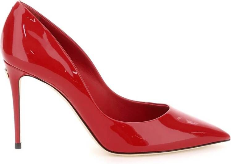 Dolce & Gabbana Lakleren Stiletto Pumps Red Dames