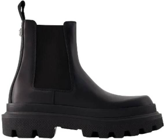 Dolce & Gabbana Leather boots Black Dames