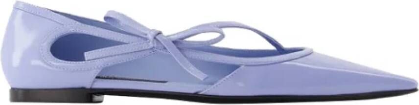 Dolce & Gabbana Leather flats Blue Dames
