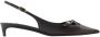 Dolce & Gabbana Zwarte Leren Slingbacks Puntige Neus Black Dames - Thumbnail 9